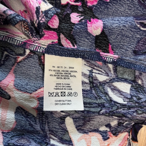 Anthropologie | Maeve | Drop Waist Floral Dress | 3/4 Length Sleeves | Boho - Picture 7 of 7